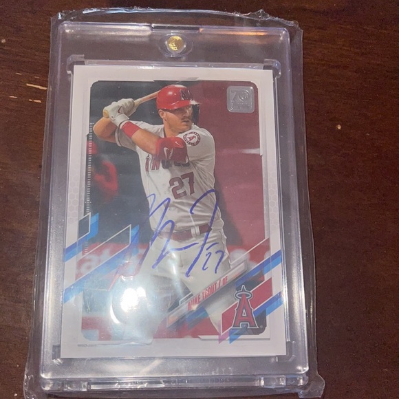 Mike trout autograph auto topps refractor signed NIKE sample shoe rook… - Picture 11 of 12